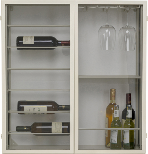 Wandweinregal beige - 75 x 80 cm - KARE Lisboa Creme