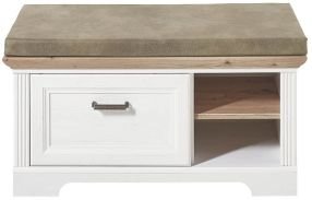 Innostyle Bank mit Sitzkissen Jasmin Pinie hell 93 x 49 cm