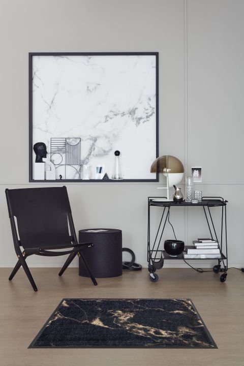 Schöner Wohnen Kollektion Fußmatte Marmor anthrazit-taupe, 50 x 70 cm, Miami 1688040001044
