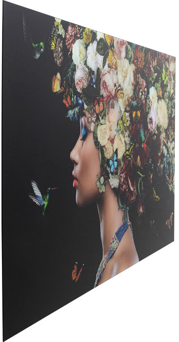 Glasbild mehrfarbig - 150  x  100  cm - KARE Bunch of Flowers