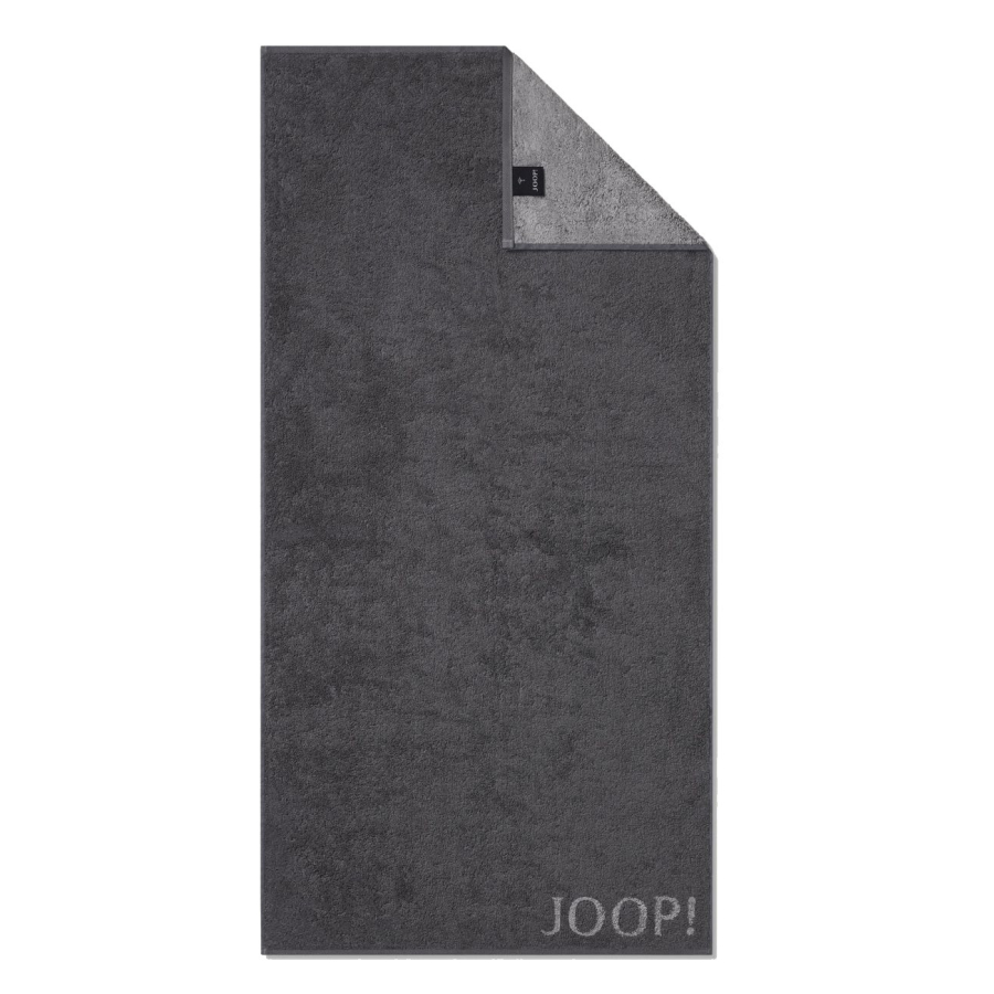 Joop J! Classic Handtuch anthrazit - Größe 50 × 100 cm – klassische Handtuchgröße für Bad und Gäste