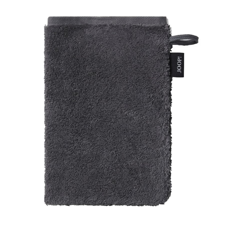 Joop J! Classic Waschhandschuh anthrazit - Größe 16 × 22 cm – praktische Standardgröße für die tägliche Körperpflege