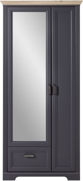 Innostyle Garderobenschrank Jasmin graphit 93 x 204 cm