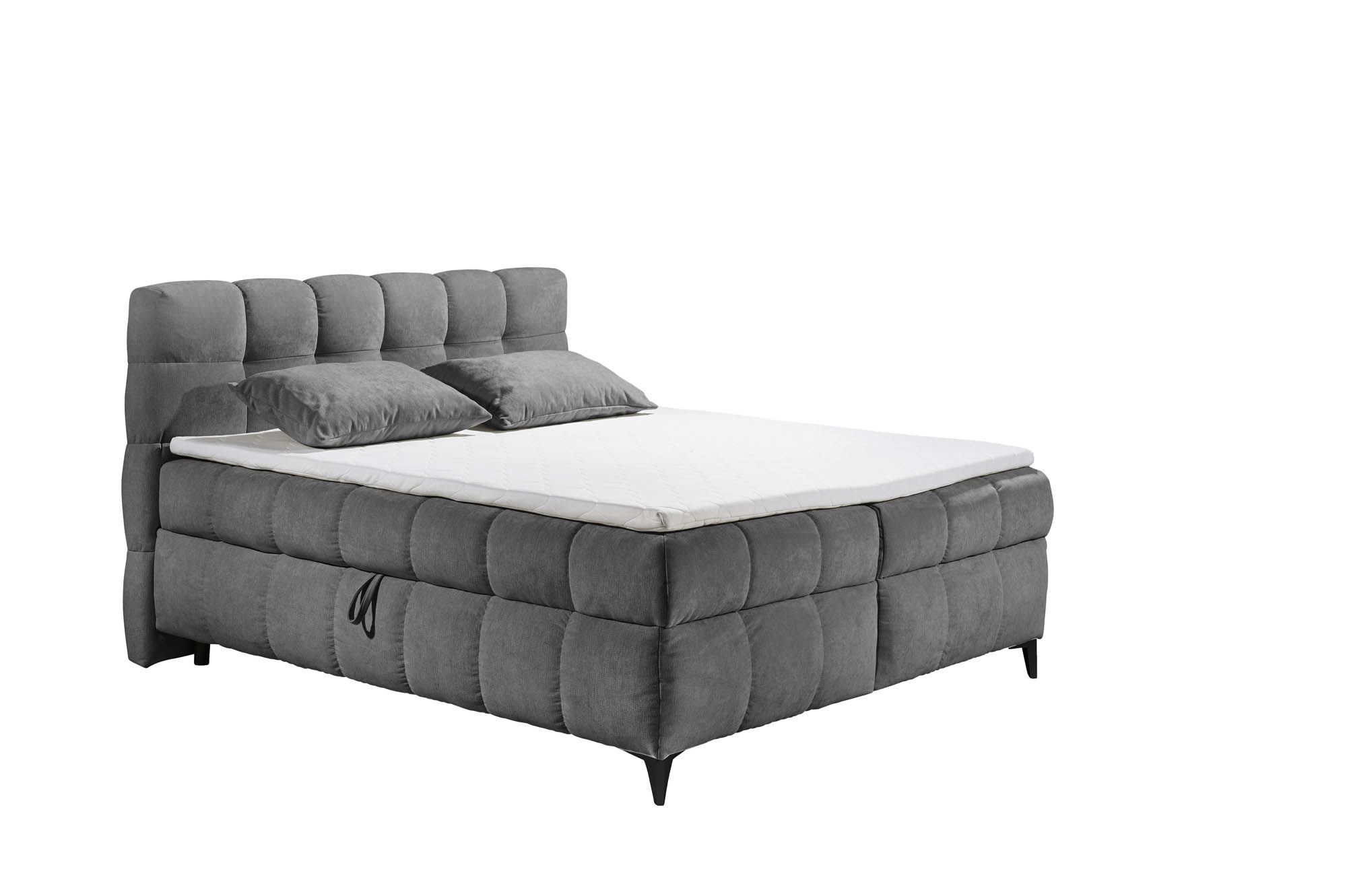 Boxspringbett 180 x 200cm - inkl. Komfortschaumtopper HR 30 - ED Lifestyle Katusha