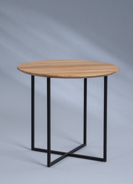 M2 Couchtisch Keno 2 Wildeiche geölt Ø 60 cm
