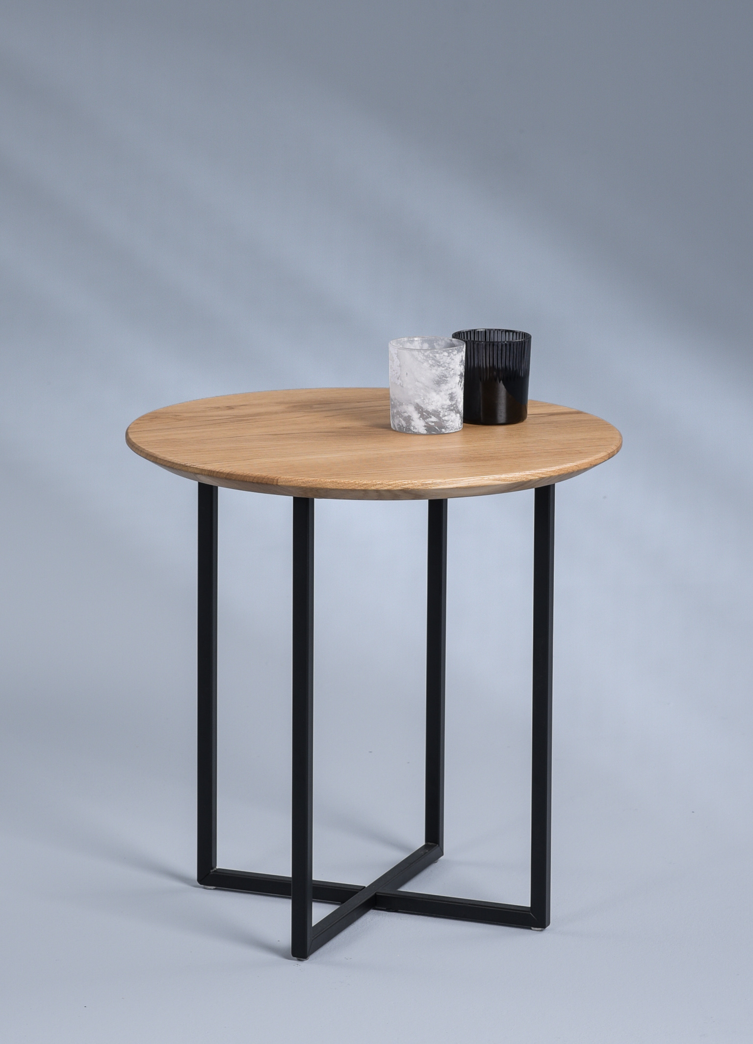 M2 Couchtisch Keno 1 Wildeiche geölt Ø 45 cm