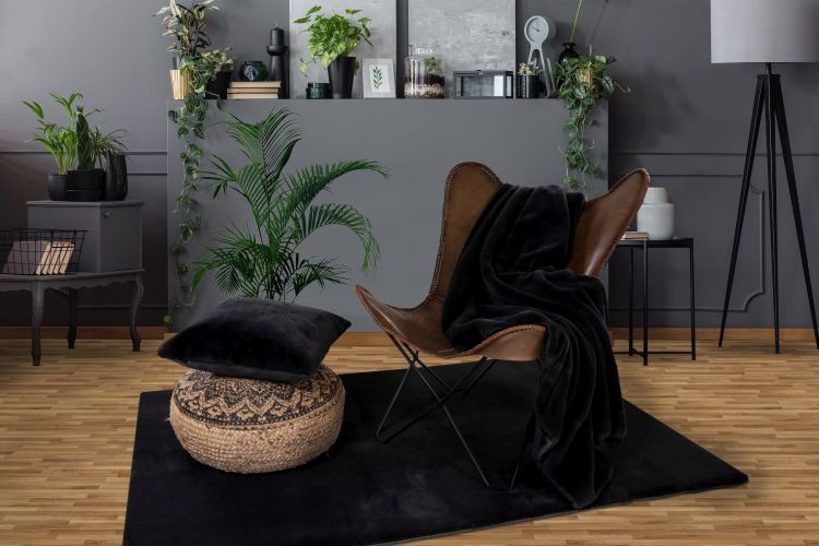 Lalee Kuscheldecke Heaven black 150 x 200 cm