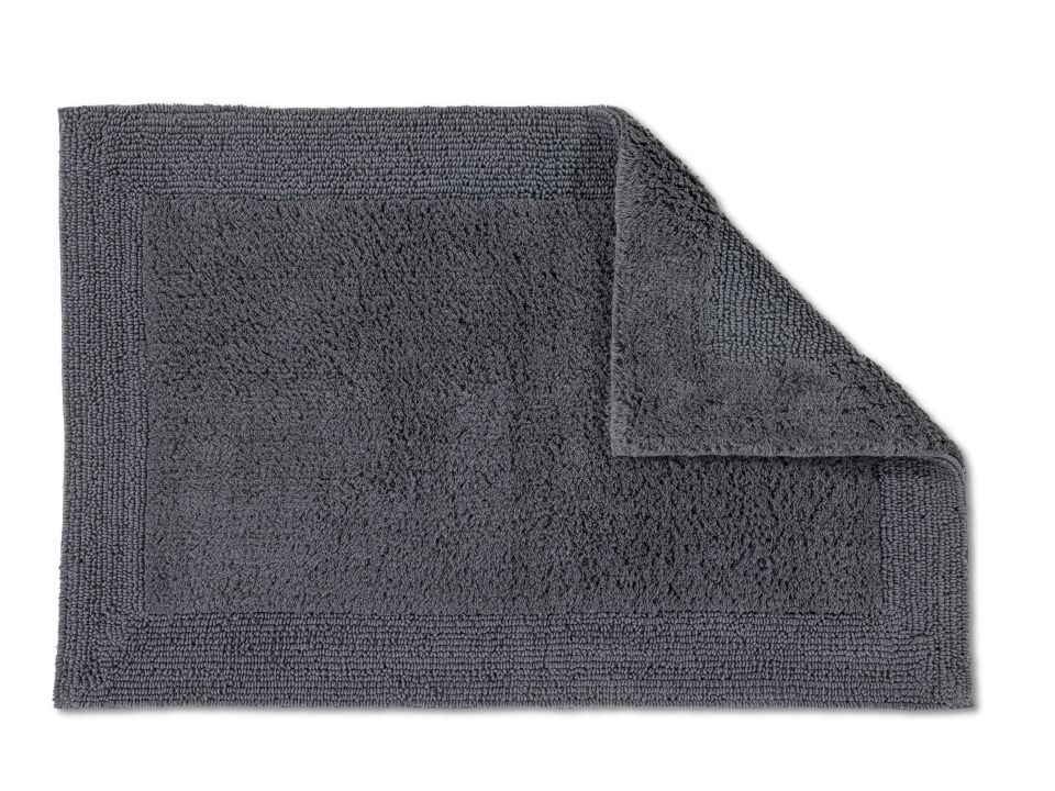 Schöner Wohnen Kollektion Badteppich Bordüre Anthrazit , 67 x 110 cm, 1940070192040/18887