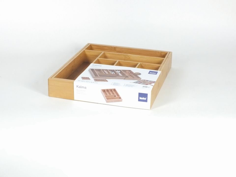 Kela Besteckkasten Kalma ausziehbar Bambus 35 x 43 cm