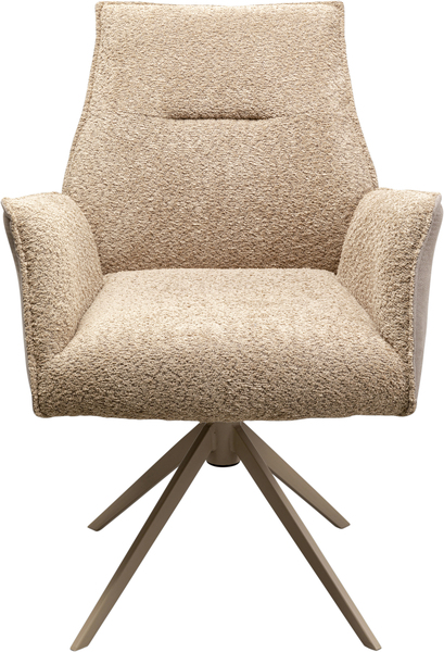 Drehstuhl beige - KARE mit Armlehnen Liverpool