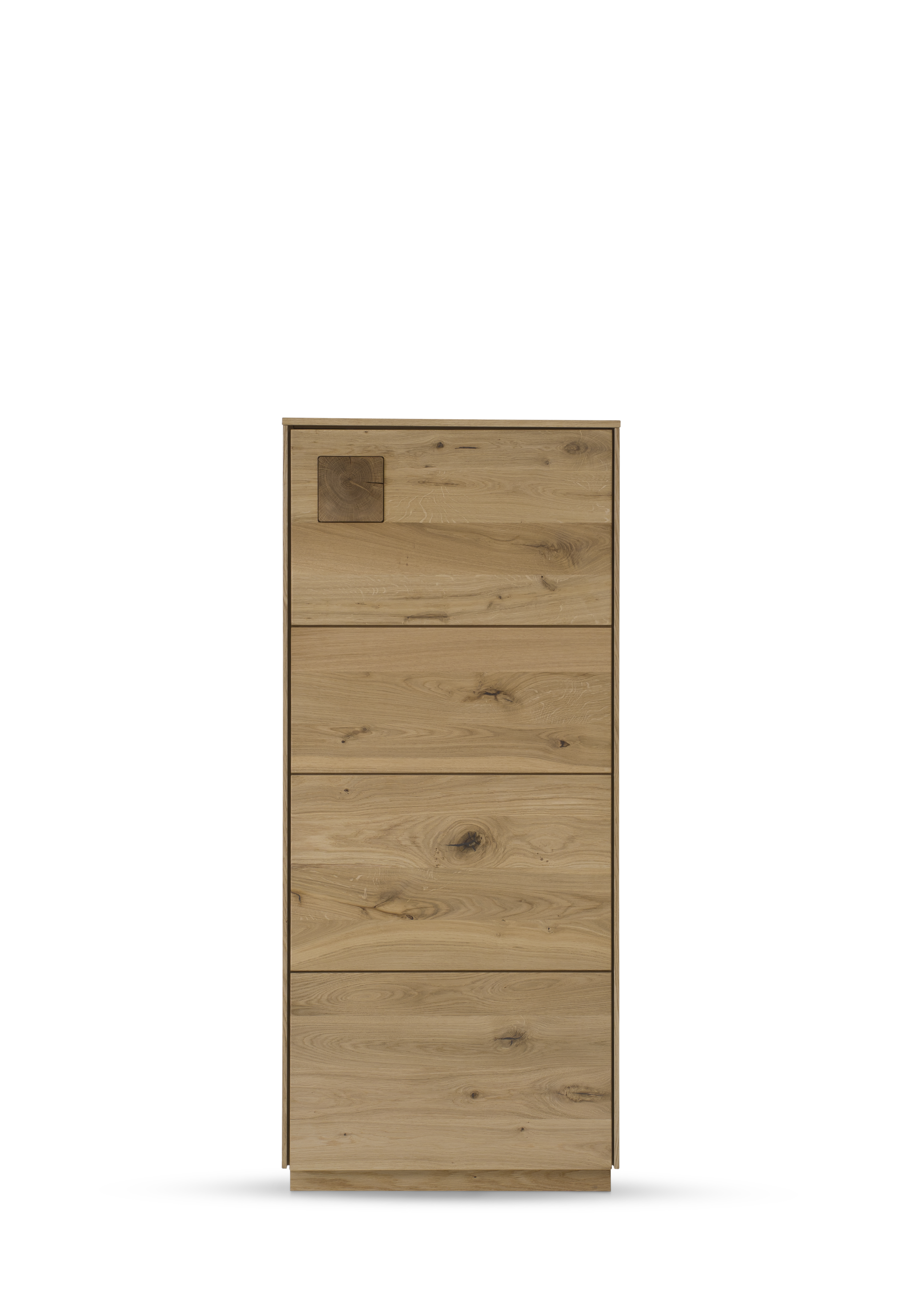 TPT Möbel Highboard Davos Wildeiche natur 63 x 43,5 cm