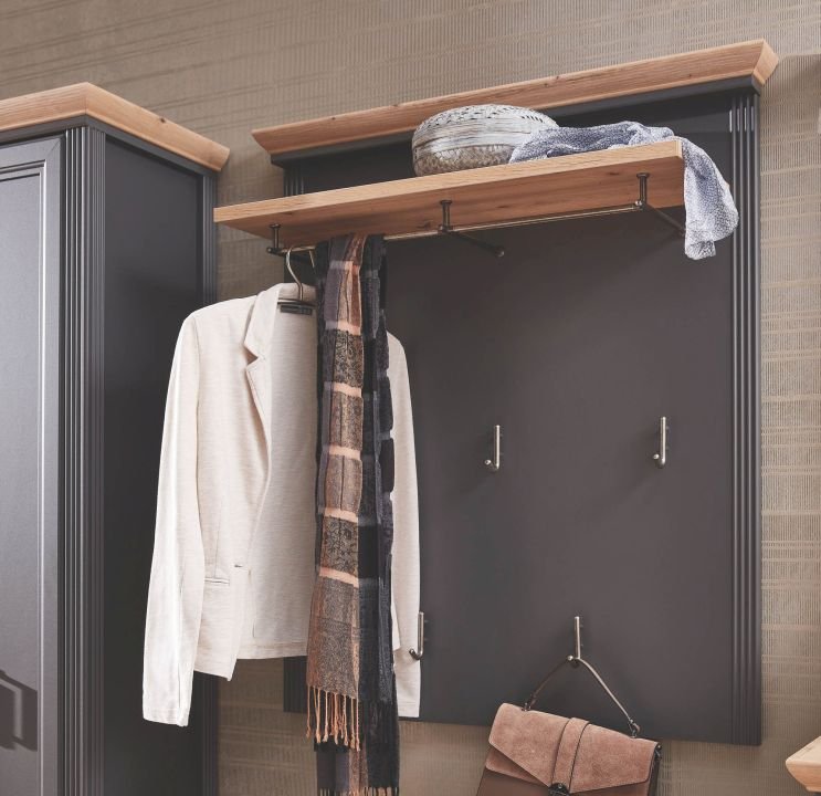 Innostyle Garderobenpaneel Jasmin graphit 93 x 107 cm