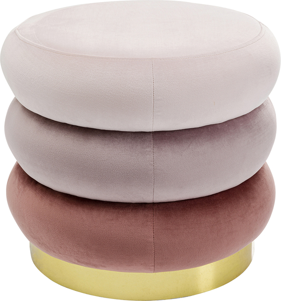 Hocker gold - Ø 45 cm - KARE Sandwich Rose