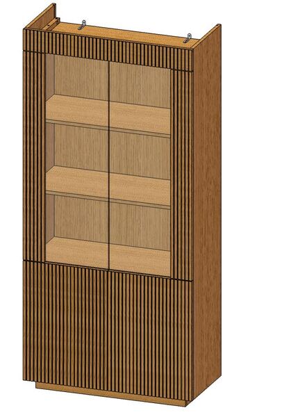 Vitrine natur - 90 x 190 cm - KARE Brighton