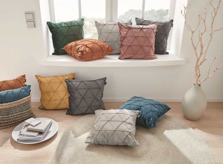 Kissen Smaragd - 45 x 45 cm - Sun Garden Gloss smaragd