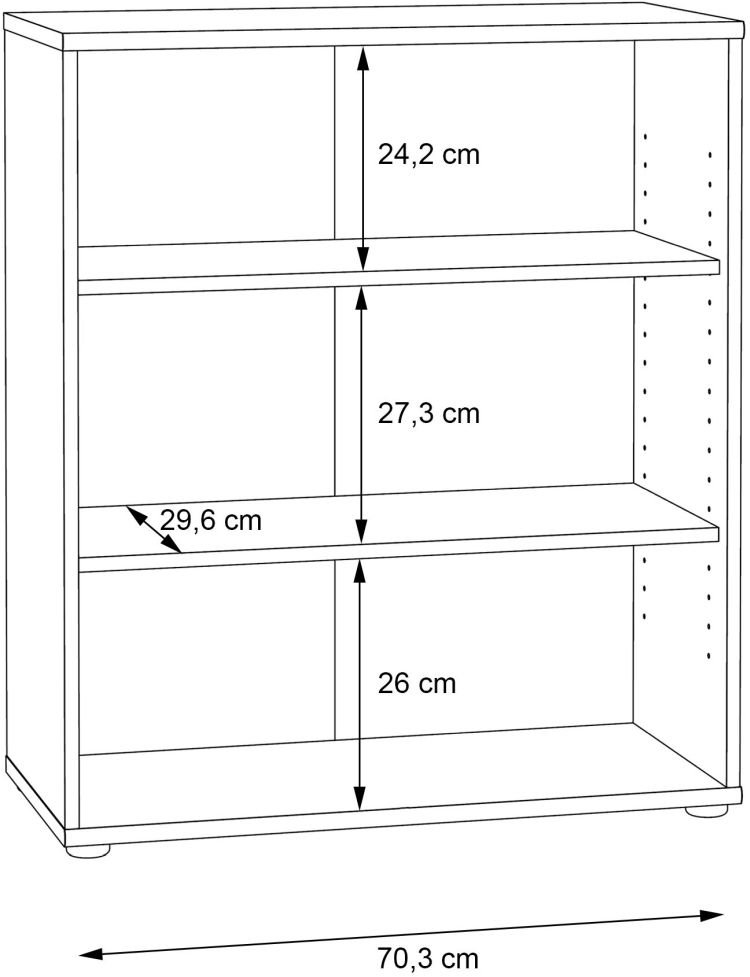 Forte Regal Tempra 2 Sonoma Eiche NB 73,7 x 85,5 cm