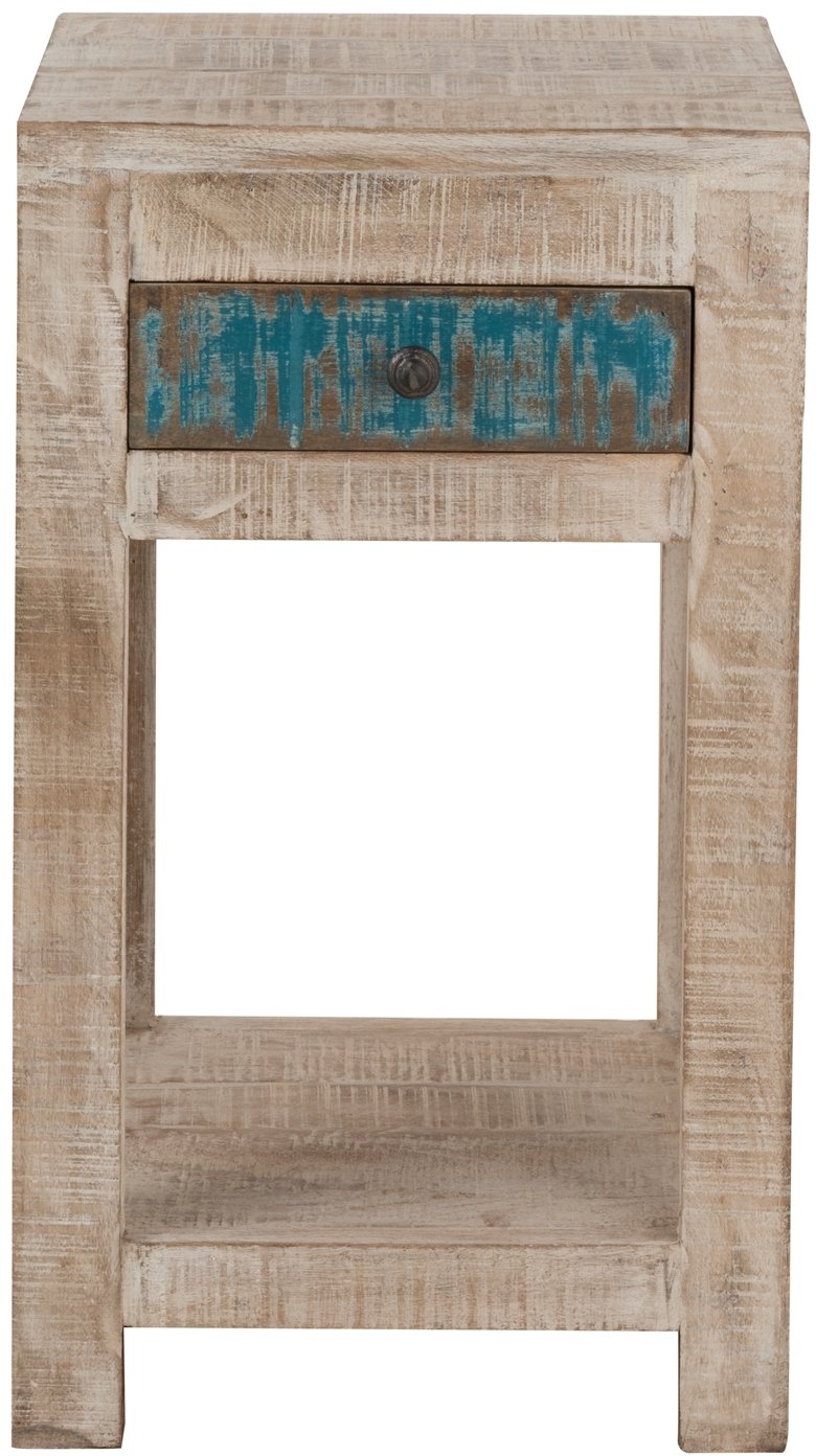 Unikat Blumensäule Antique weiß , 60 x 35 cm, UMA 1002..13