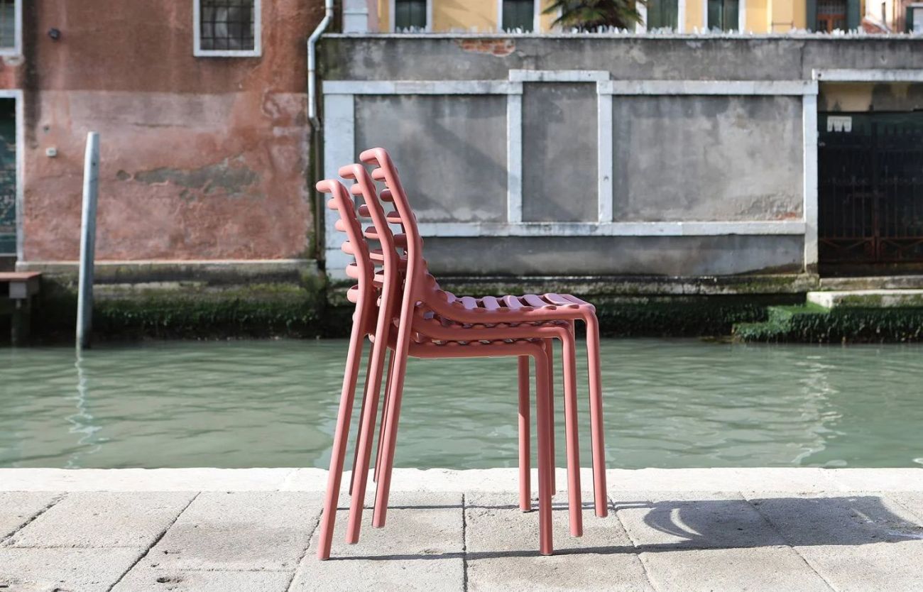 Nardi Stuhl DOGA BISTROT  pera - gelb - Recyclebarer Kunststoff. - stapelbar