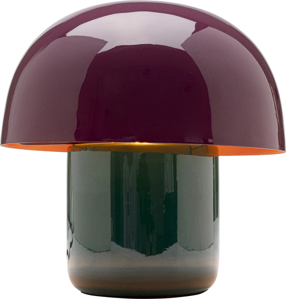 Tischleuchte violett - 20 cm - KARE Mushroom Duo Midnight