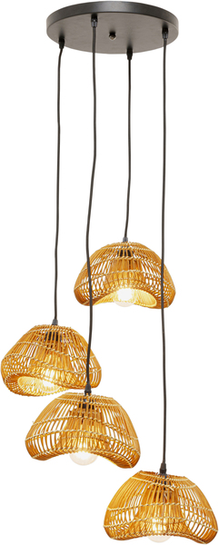Hängeleuchte braun - 118 cm - KARE Aloha Drop Quattro