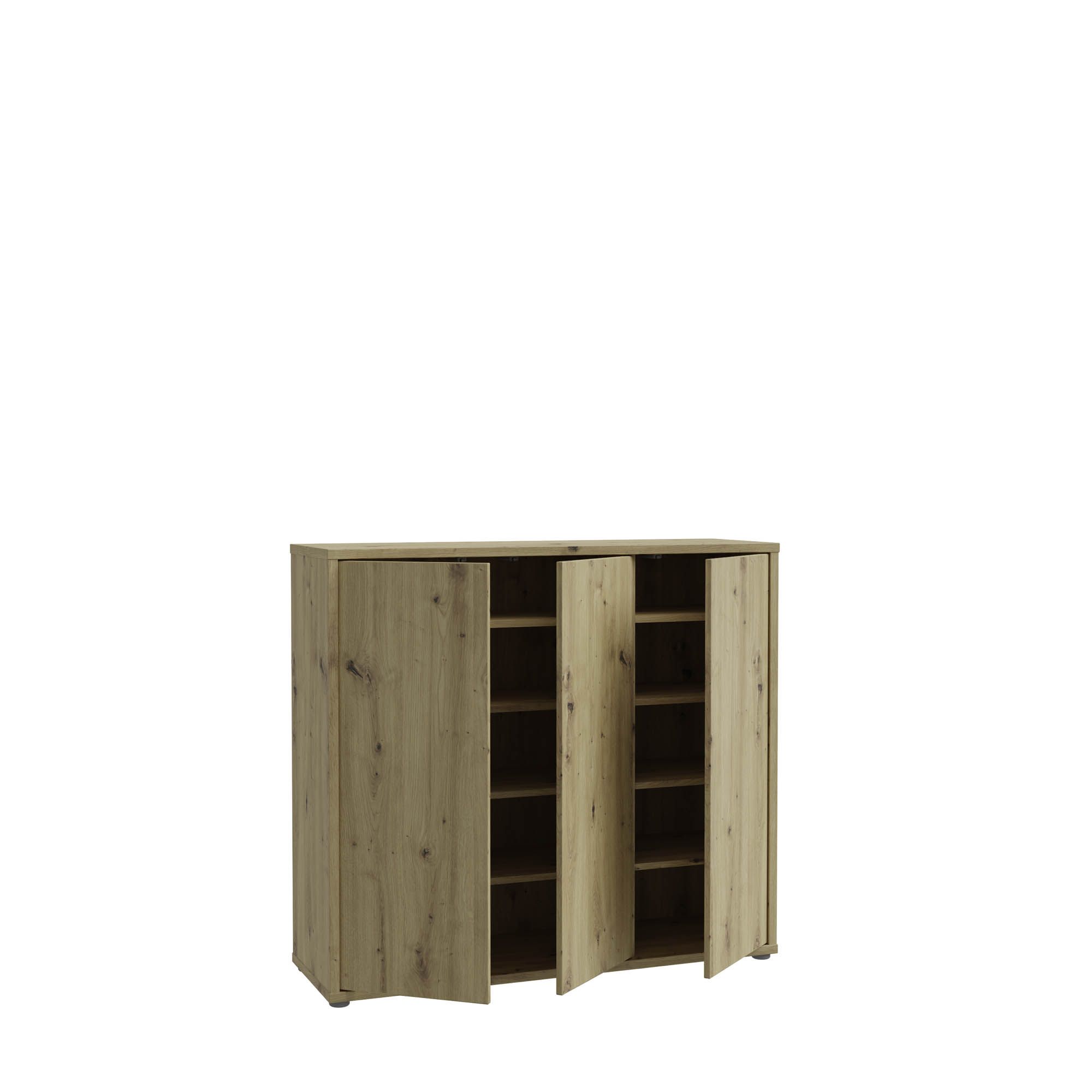 Forte Schuhschrank Alanna Artisan Eiche 109,2 x 99 cm