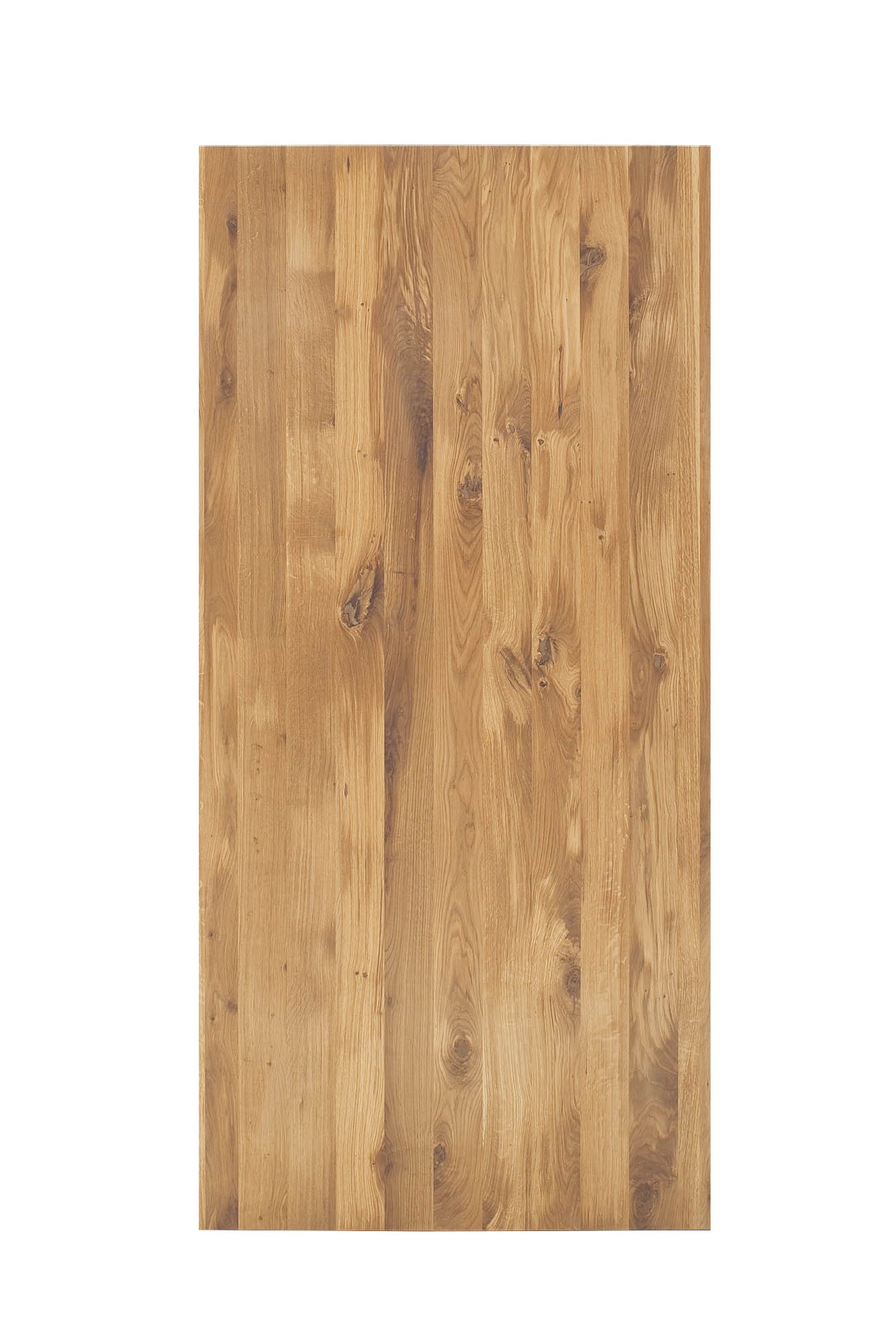 Elfo Möbel Esstisch Eiche geölt Durchg. Lamelle mit gerader Kante , Gestell: X-Fuß Schwarz , 200 x 100 cm , Walton S1002320+S3000txs