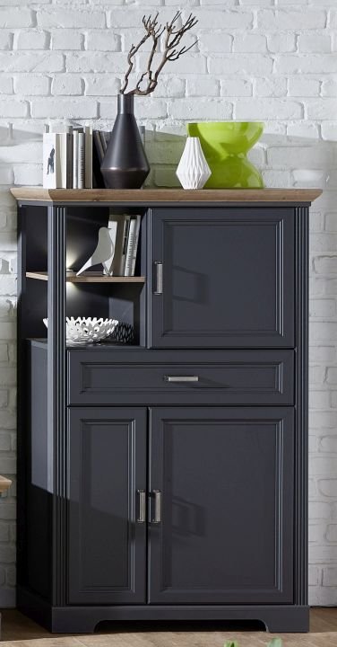 Innostyle Highboard Jasmin graphit 93 x 150 cm