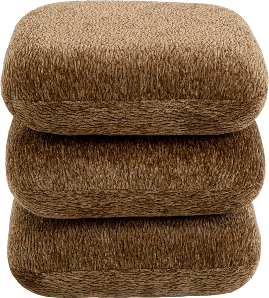 Hocker braun - 45 x 45 cm - KARE Pepino Braun
