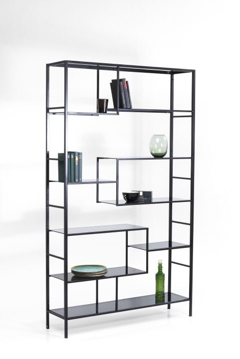 Regal schwarz - 115 x 195 cm - KARE Loft Schwarz