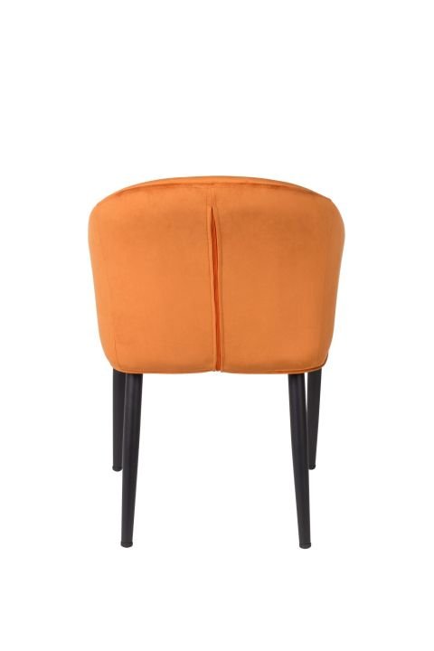 Armlehnenstuhl Catelyn Velvet orange