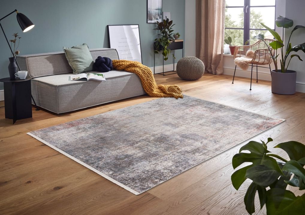 Astra Teppich Sarezzo Allover silber/beige 133 x 190 cm