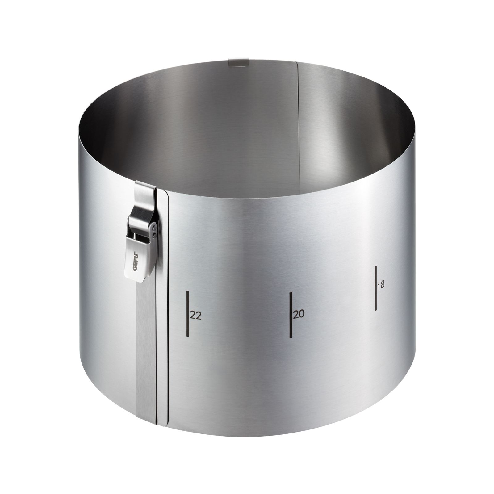 Tortenring H 15 cm - Edelstahl - GEFU TONDO CLIP