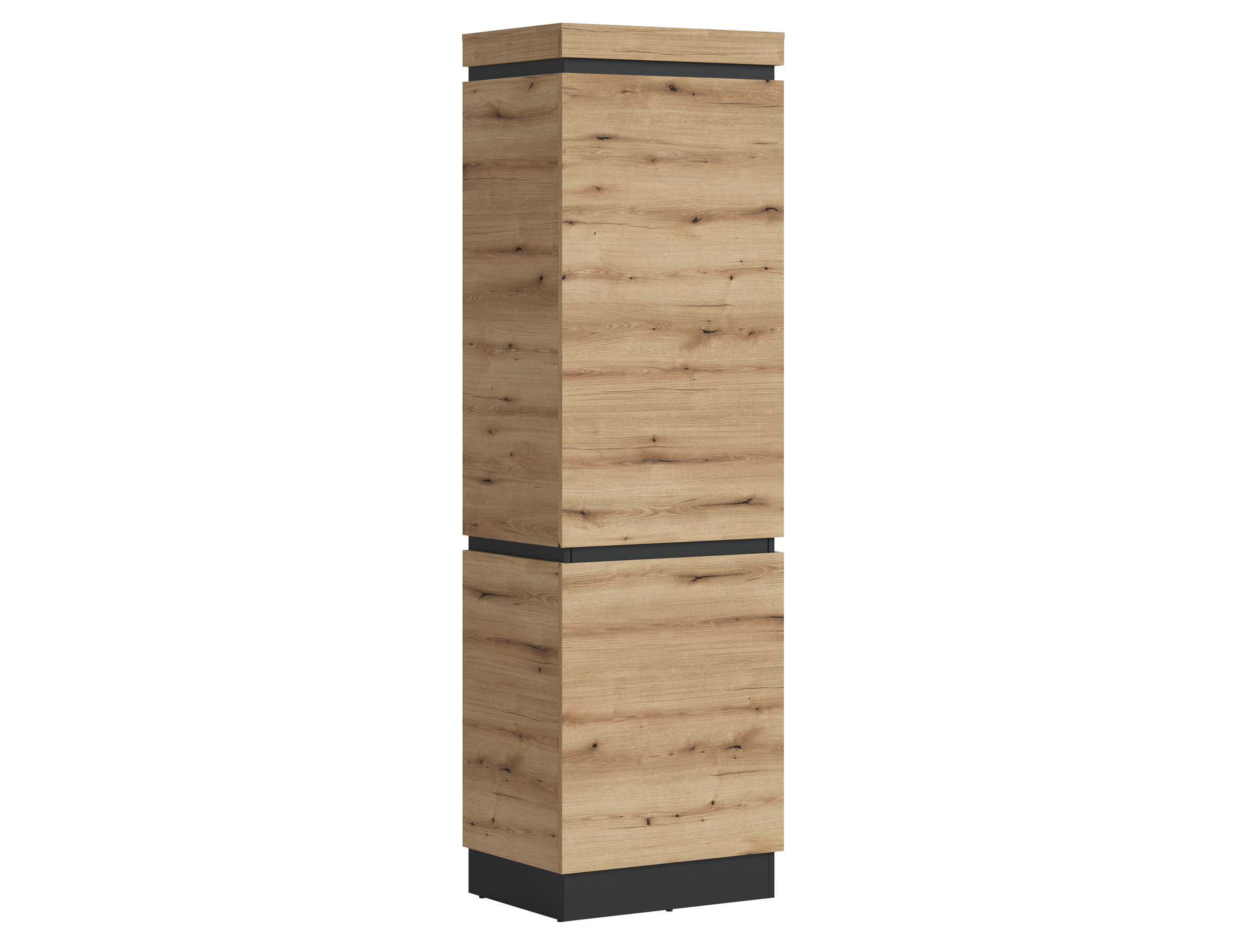 Schrank Coast Evoke Eiche Dekor / Kosmos Grau - Corte - 1x Tür