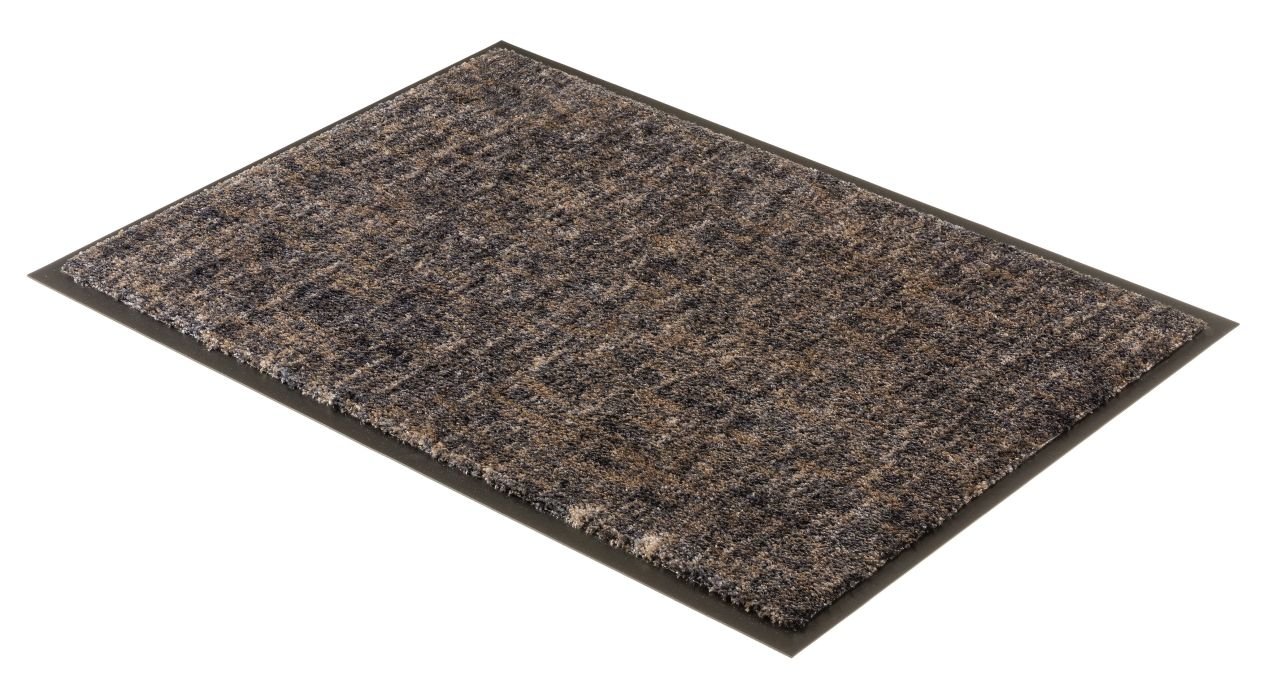 Schöner Wohnen Kollektion Fußmatte Gitter anthrazit-taupe, 50 x 70 cm, Miami 1688040003044