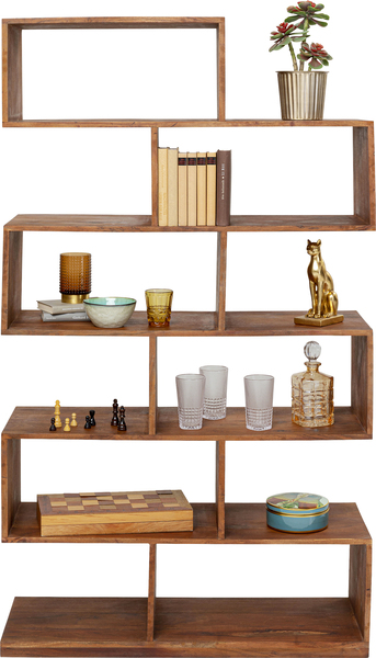 Regal braun - 100 x 180 cm - KARE Authentico Zick Zack