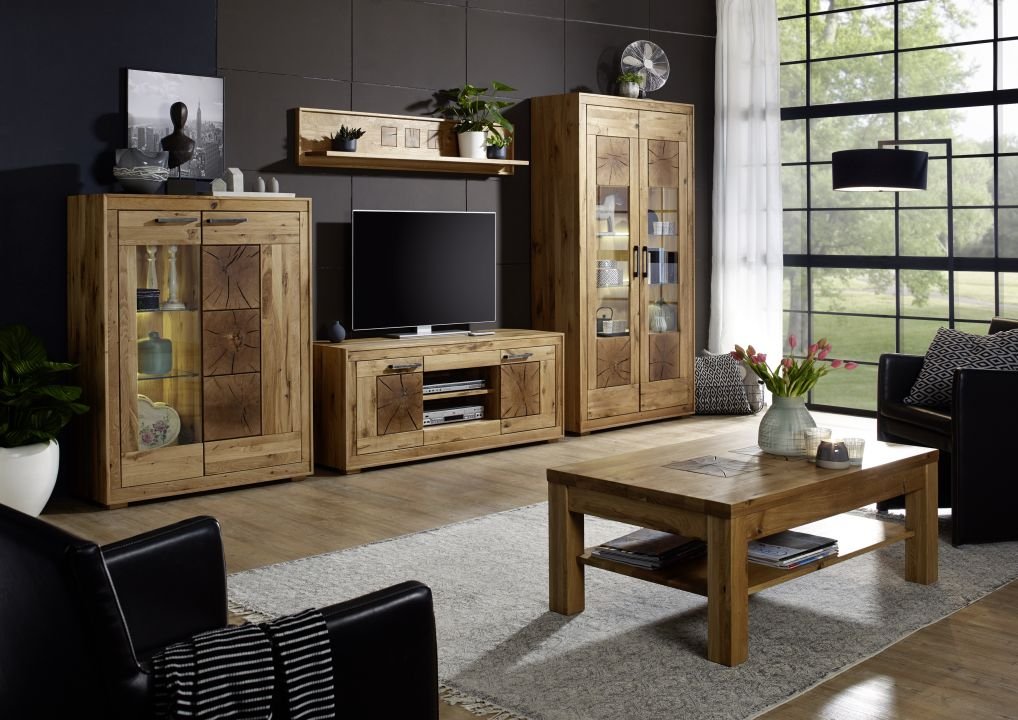 VERKAUFT - Wandboard Woodlane Wildeiche natur geölt 150 x 30 cm - AUSSTELLUNGSSTÜCK
