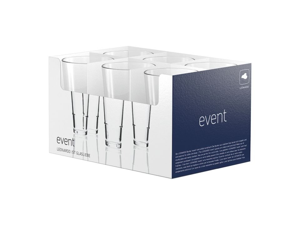 Leonardo Stapelbecher Event 6er-Set 330 ml