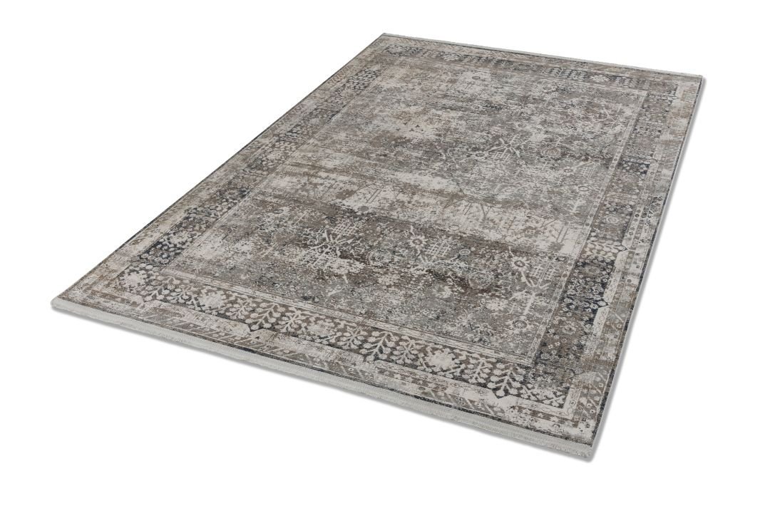 Astra Teppich Positano Bordüre beige/blau 140 x 200 cm