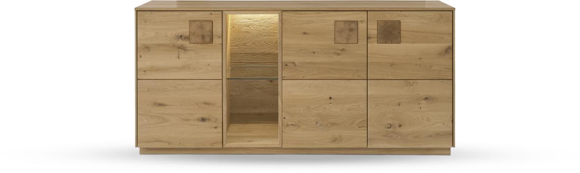 TPT Möbel Sideboard Davos Wildeiche natur 170 x 43,5 cm