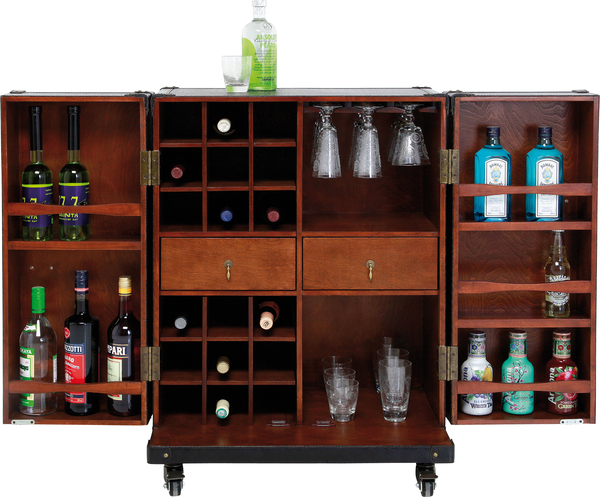 Barschrank braun - KARE Globetrotter Medium