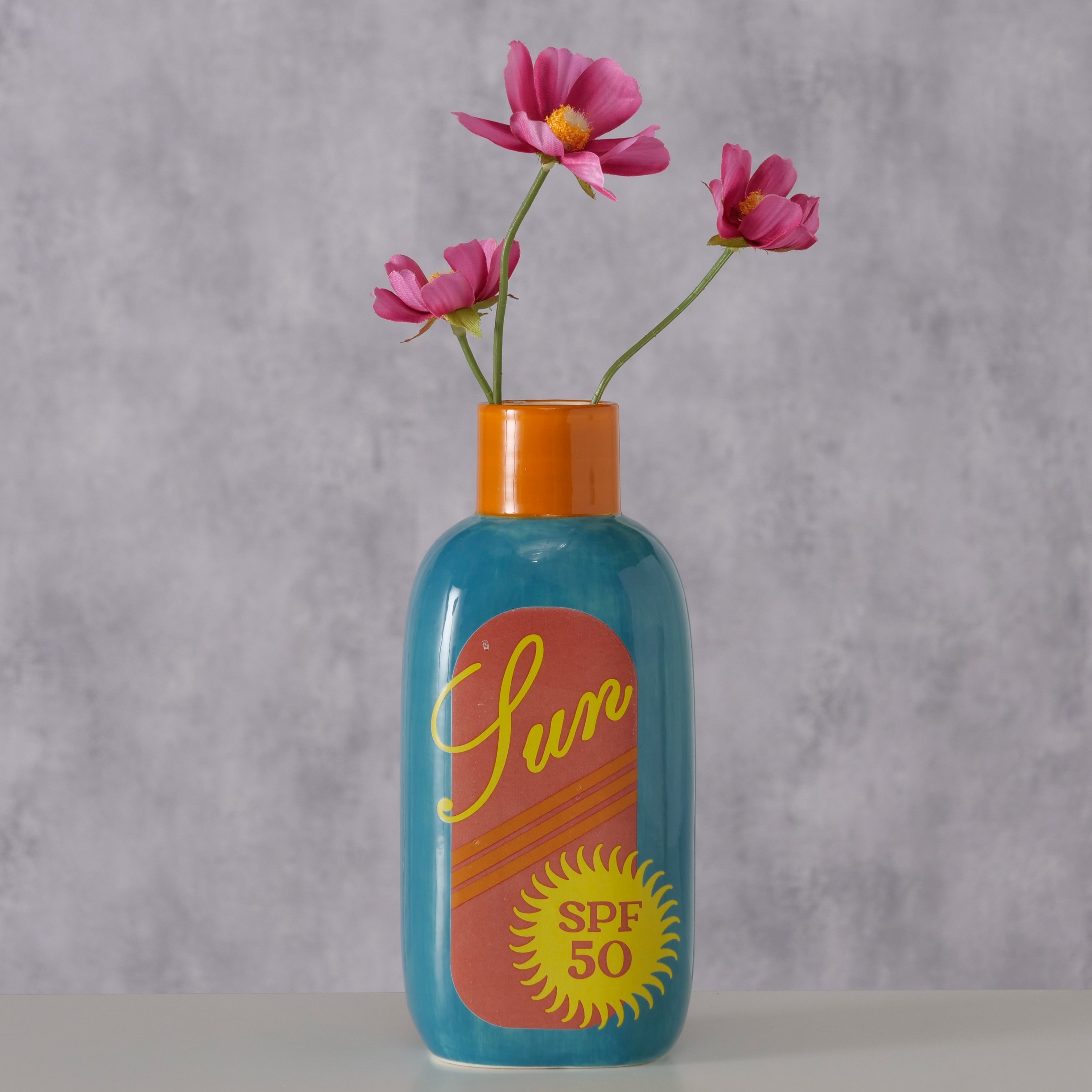 Boltze Vase Sole – Moderne Keramikvase im sommerlichen SUN-Design