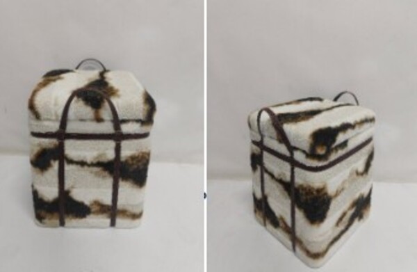 Truhenhocker braun - KARE Belt Camouflage