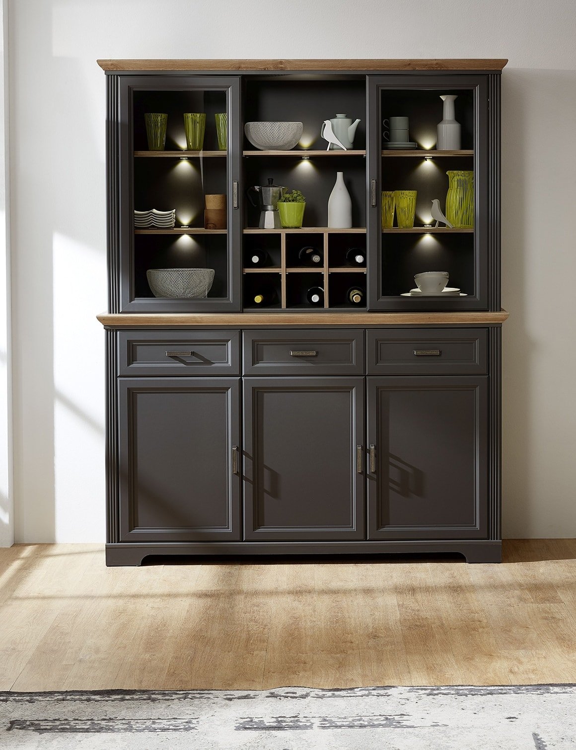 Innostyle Sideboard Jasmin graphit 166 x 102 cm