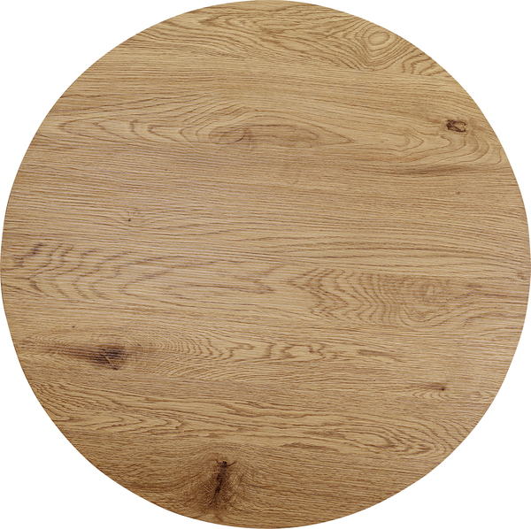 Tischplatte braun - Ø110 cm - KARE Schickeria Eiche