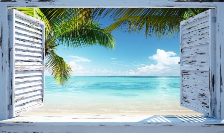 Reinders Wandbild 70x118  'Beach Shutters' , 34612