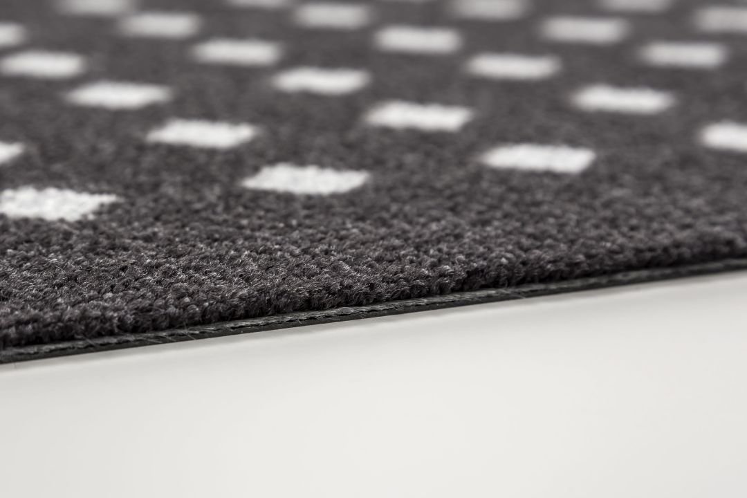 Astra Türmatte Quadrate schwarz , 66 x 110 cm, Miabella 1669068729044