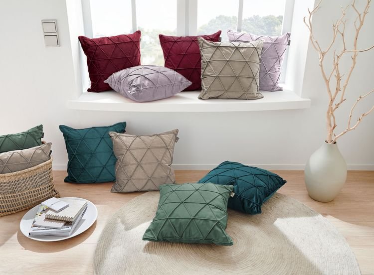 sun garden Kissen Gloss Flieder 45x45 cm