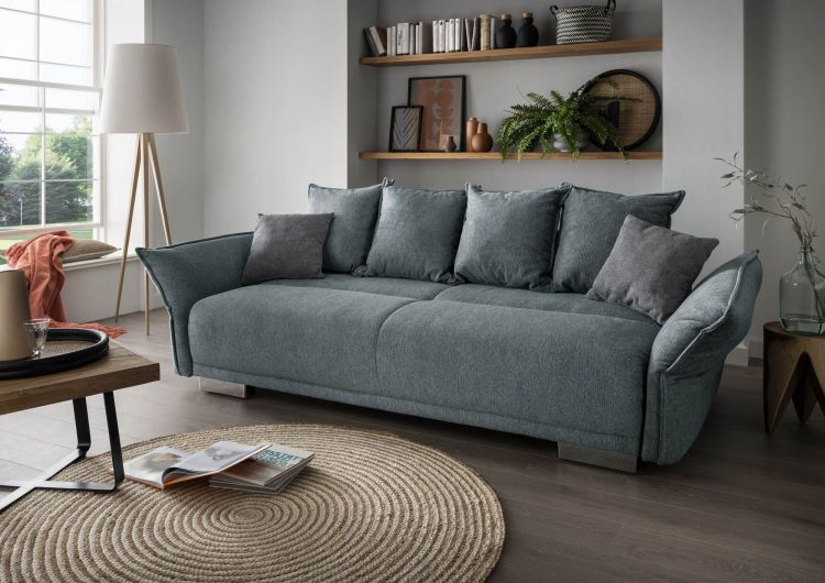 Bigsofa mint - Benformato Pera - mit Liegefunktion und Staukasten