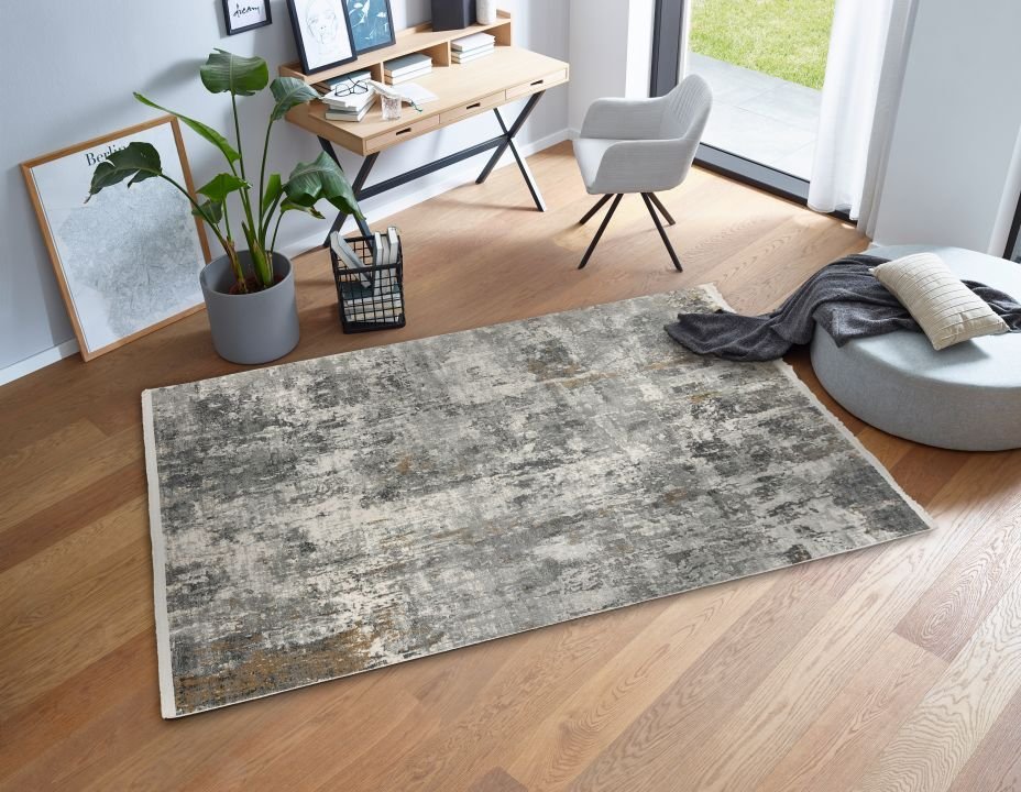 Astra Teppich Positano Allover anthrazit/creme 140 x 200 cm
