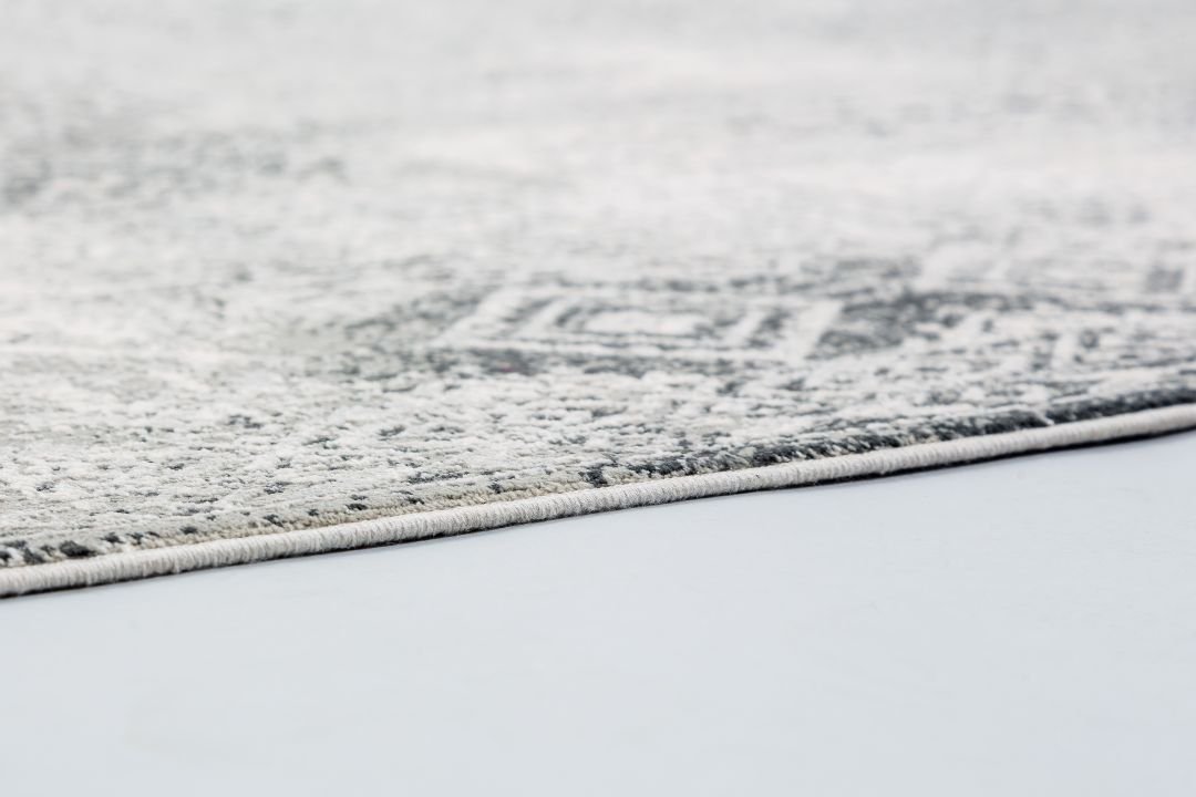 Astra Teppich Positano Bordüre grau/crem 140 x 200 cm